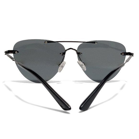 McQ By Alexander McQueen Smoke Dark Grey Black Sunglasses MQ0225SA main image 10